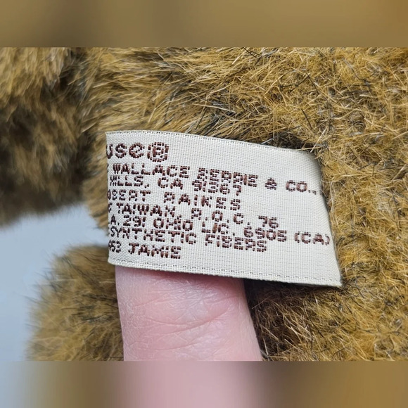 Vintage Robert Raikes Brown Jamie Jointed 9" Bear #5453 Applause 1985 Wood Face - Picture 8 of 11